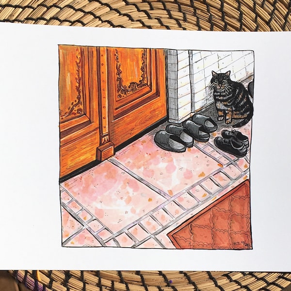 Monastery Cat 8.5”x11”