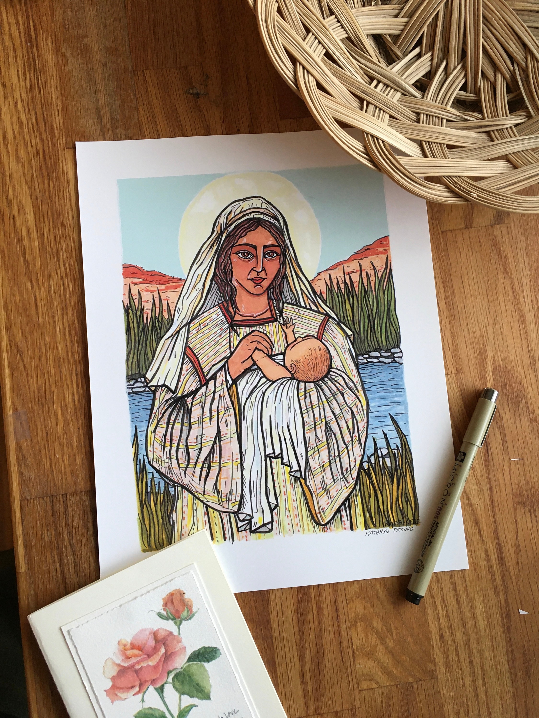 Large Print-righteous Yocheved, Mother of Mose - 8.5”x11” Full