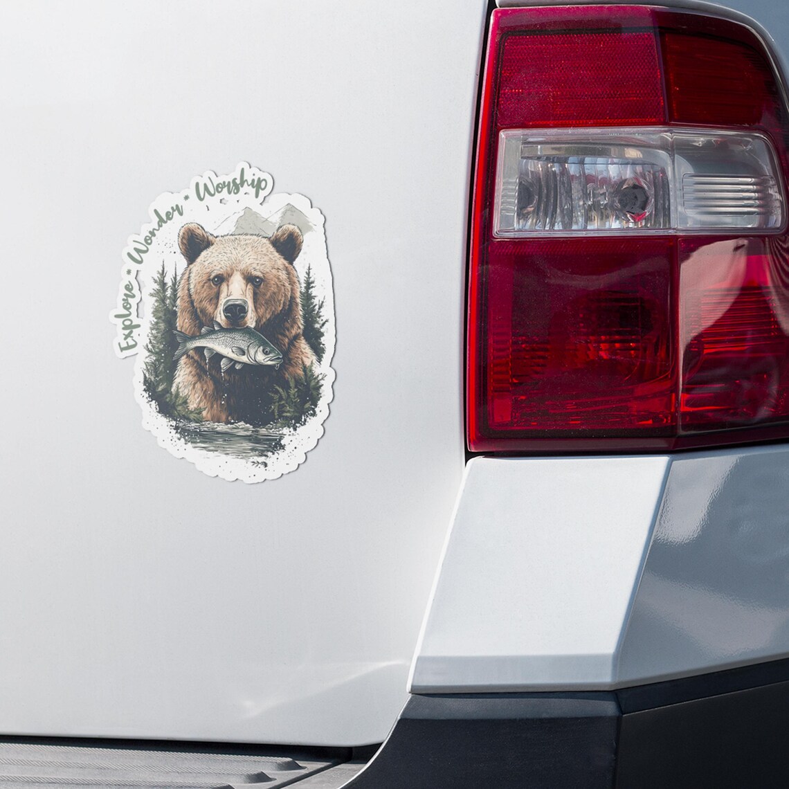 Vinyl Bear Sticker | Bear Vinyl Decal | Outdoor Sticker Car | Forest ...