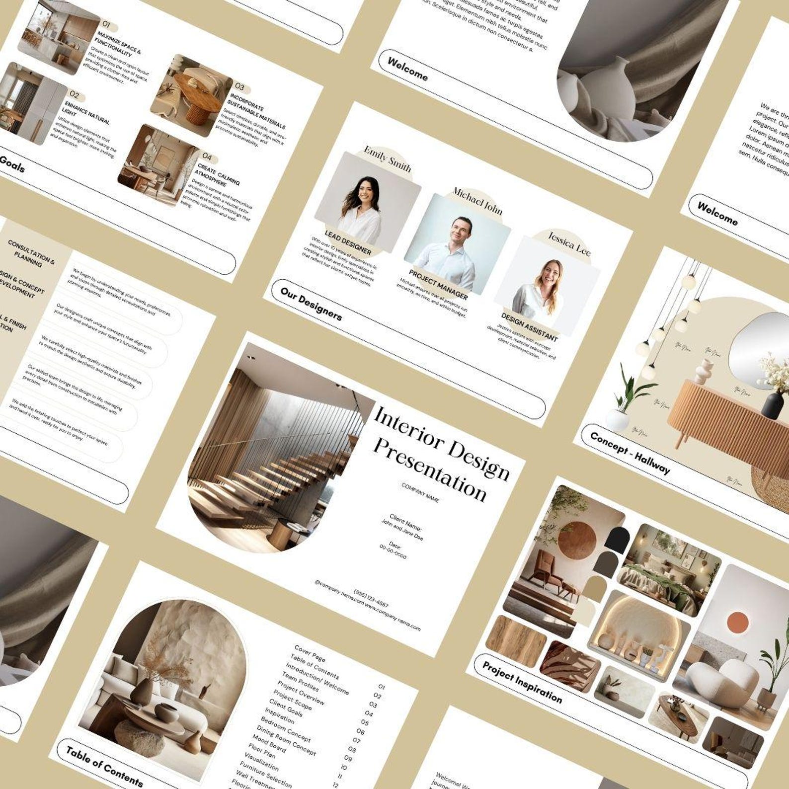 Interior Design Bundle | Interior Design Presentation Template ...
