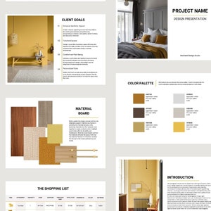 Interior Design Presentation Template: Mood Board Concept for Designers ...