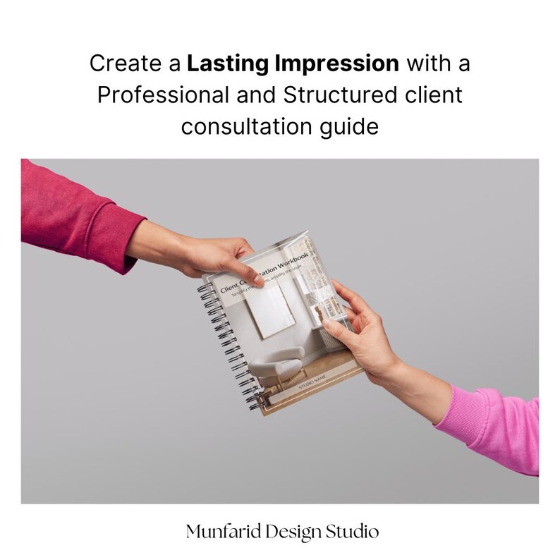 Interior Design Client Consultation Notebook | Onboarding Template ...