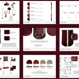 Apresentação de Design de Interiores | Modelo de Projeto de Design de Interiores | Apresentação para Cliente | Modelo Canva | Modelo Adobe Indesign