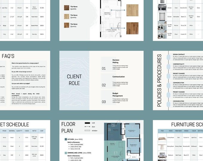 Interior Design Bundle | Investment Guide | Project Proposal | Welcome ...
