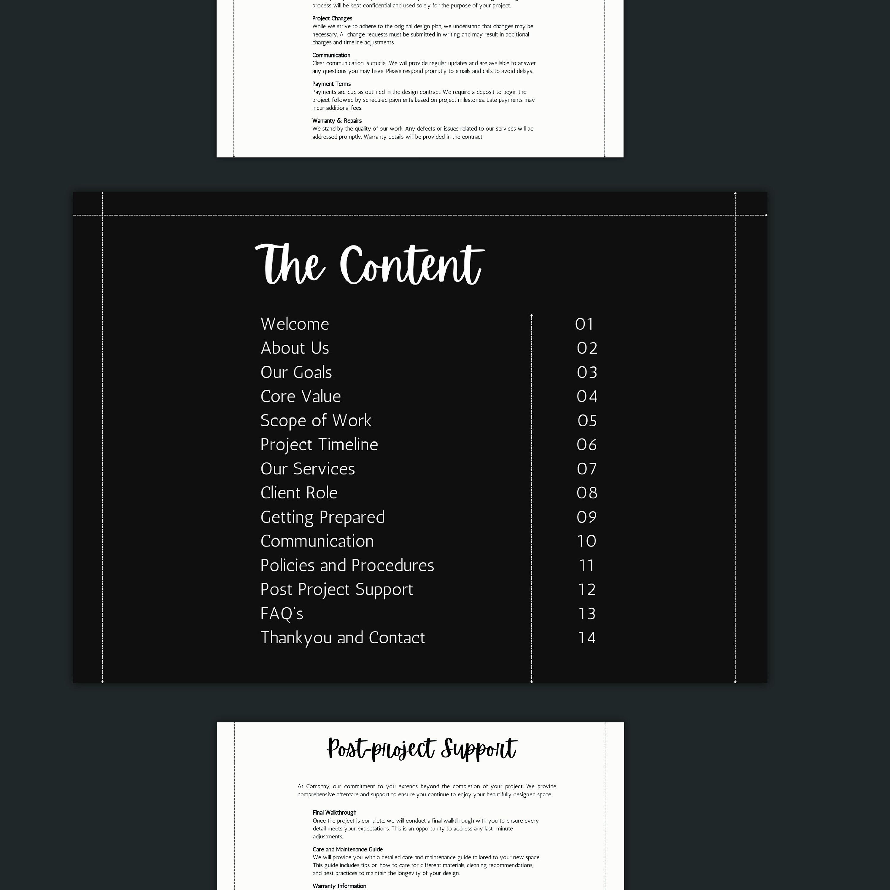 Interior Design Welcome Guide, Welcome Packet, Canva Template, Client ...