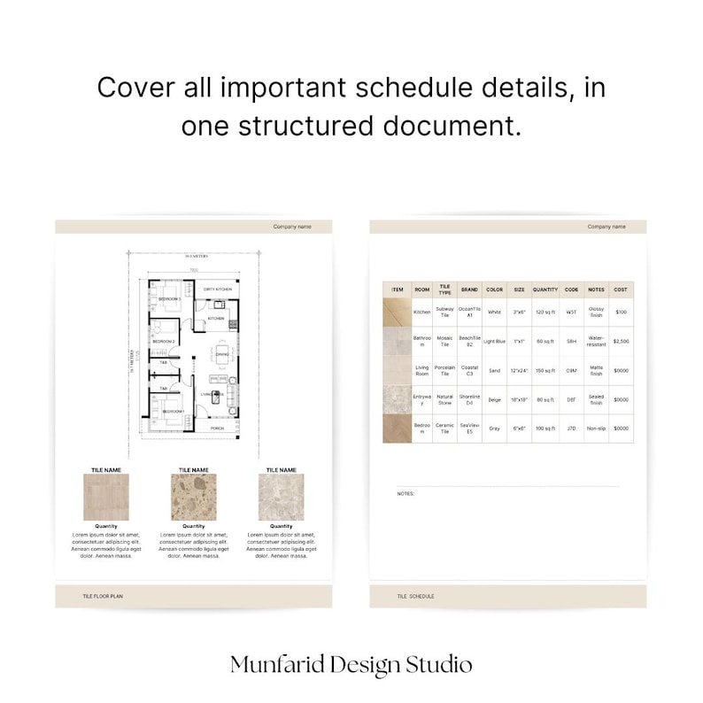 FF&E Schedule Template Interior Design Project Timeline Canva Excel ...