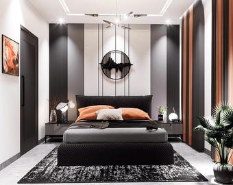 Ontwerp slaapkamer op maat - Residentieel ontwerp - 3D-modellering - 3D-rendering - Interieurontwerp - Planning slaapkamerinrichting - E Design Service