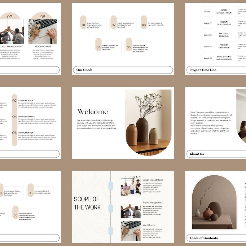 Interior Design Welcome Guide – Canva Template for Client Onboarding ...