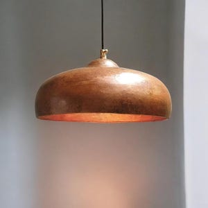 Handmade Rustic Copper Pendant Light: Kitchen Island Lighting