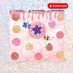 Bichota Coffee Sublimation Wrap for 20oz Straight Tumbler|Conchas|Karol G|Sippin Pretty|Mañana Será Bonito