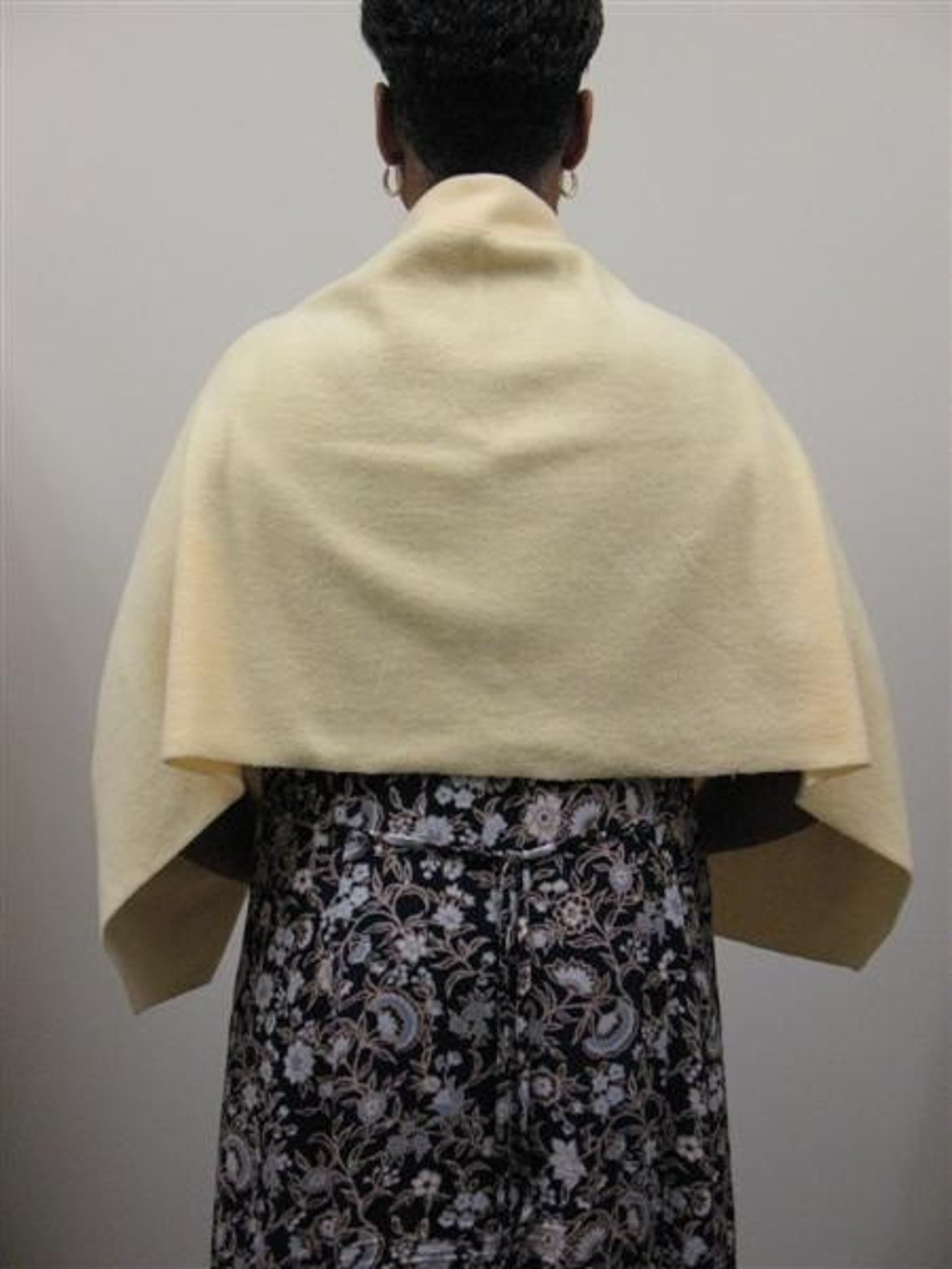 Yellow Shawl Bed Jacket or Reading Shawl Cold Office / Etsy