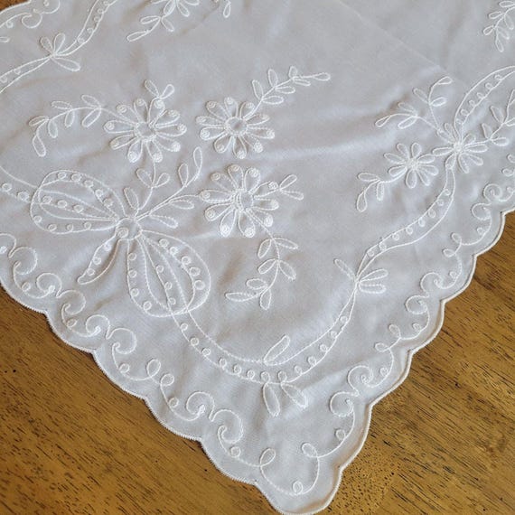 VTG マデイラ刺繍 66x104 宴会テーブルクロス 12 プレースマット