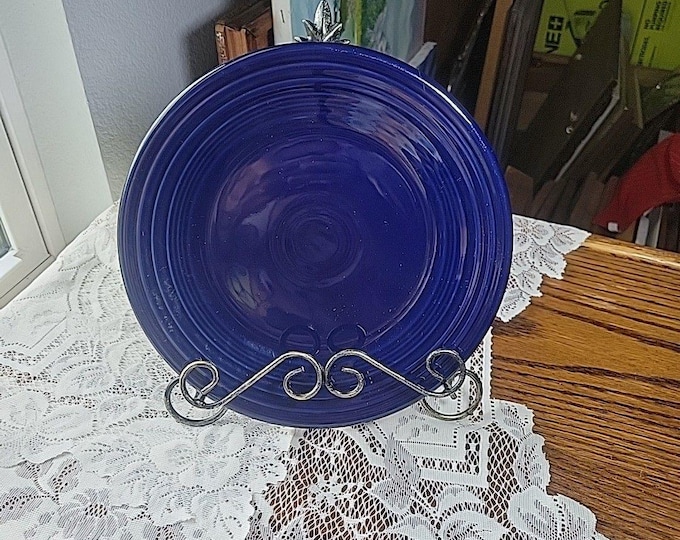 Fiestaware Luncheon Plate 9" Retired Color HLC Small Plates Fiesta Cobalt Blue