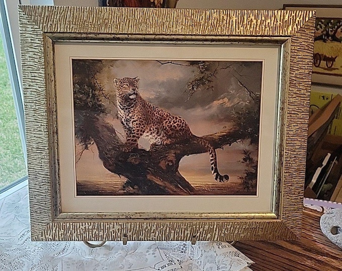 Leopard at KORA By Silvia Duran Framed Print Leopard, Trees Nature, Wildlife 60s