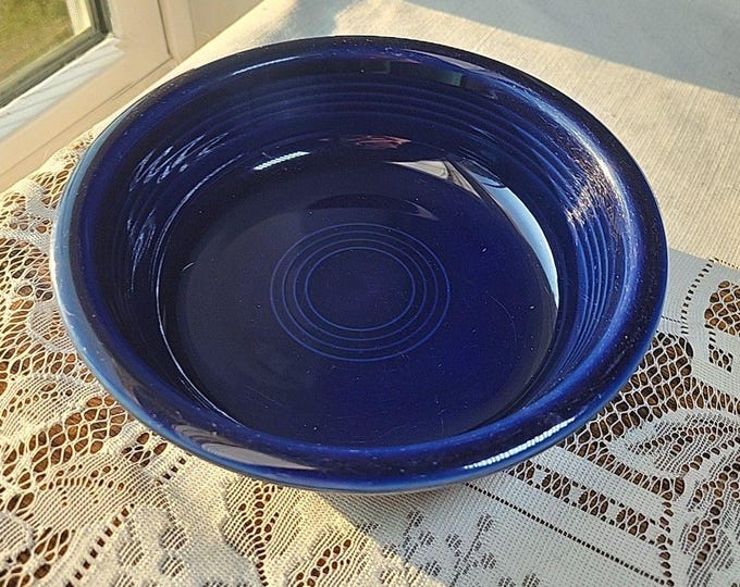 VTG Fiesta Fiestaware Cobalt Blue 6 7/8 Cereal Salad Bowl Homer Laughlin 1986