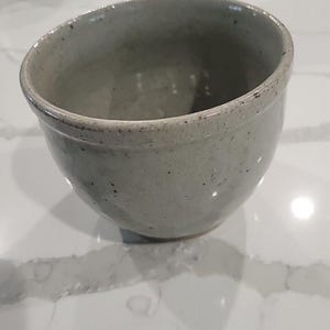 Handmade Studio Pottery Bowl/Pot/Planter. Speckled Gray Glaze Farmhouse Style
