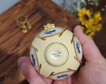 Vtg. Valerie Parr Hill Mr Christmas Music Egg Ornament Box