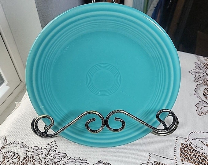 Fiestaware Turquoise Salad Dessert Plate Fiesta 7.25" USA HLC Lead Free USA