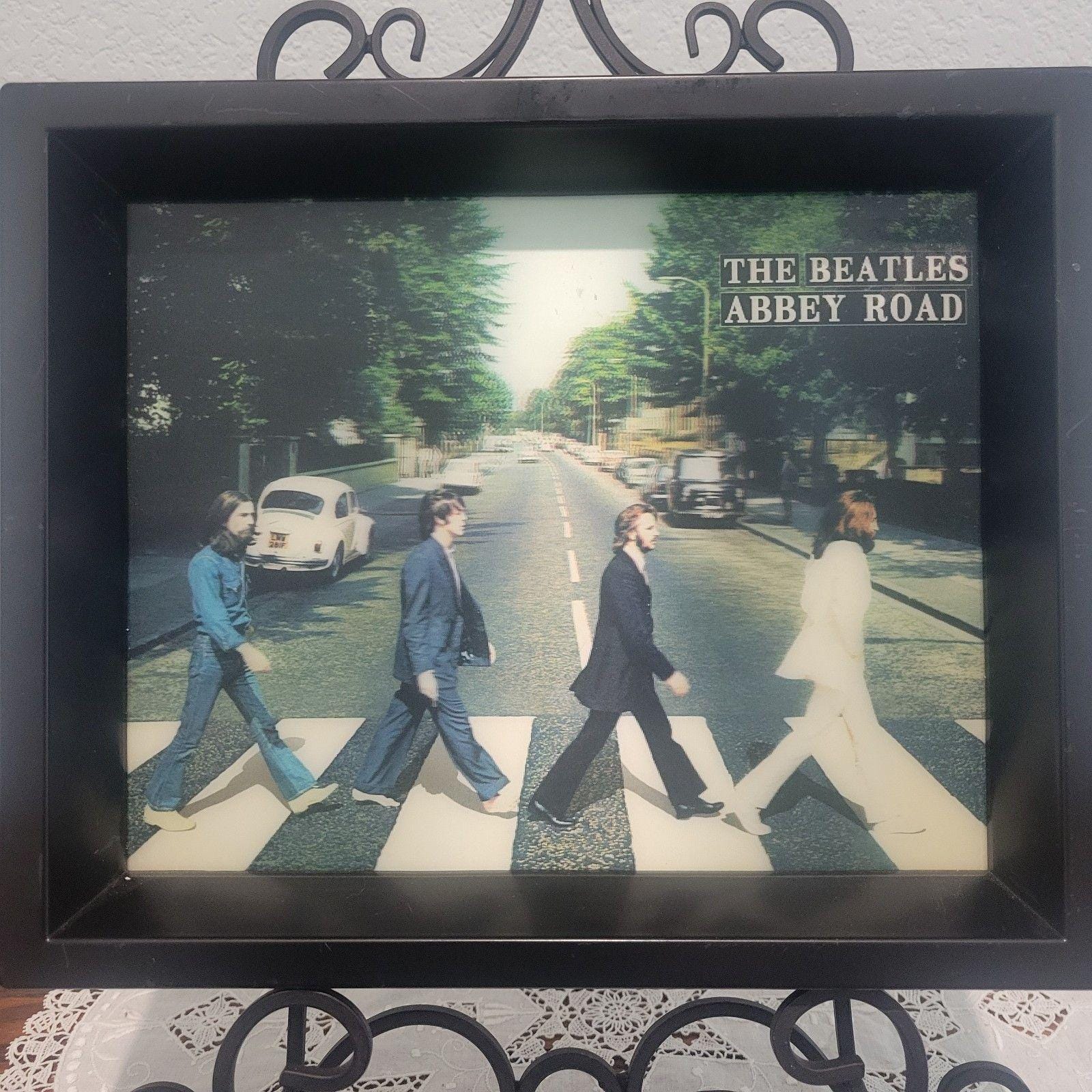 The Beatles Abbey Road Hologram Picture in Black Frame (11x9