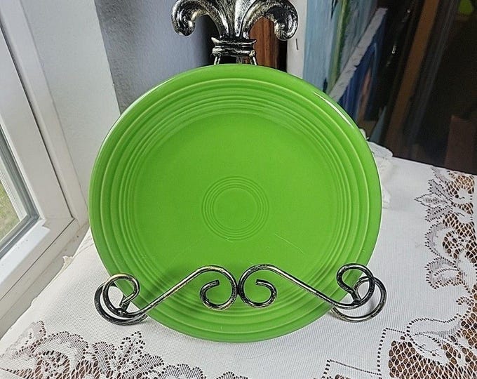 Fiesta Fiestaware Salad Dessert Plate shamrock green 7.25" Round Retired USA HLC