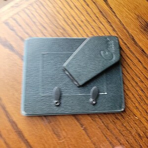 Vtg Beveled Venetian Style Etched Mirror Glass Picture Photo Frame 2x3" cottage image 7