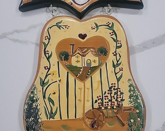 Vintage Welcome Friends Wood Sign Hand Made / Painted in Mexico 1997 12x9