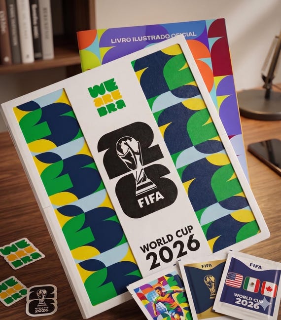 Custom World Cup 2026 Sticker Album Protector Case, Softcover Album Hard Shell Sleeve, 3D Printed Soccer Football Memorabilia Display Holder
