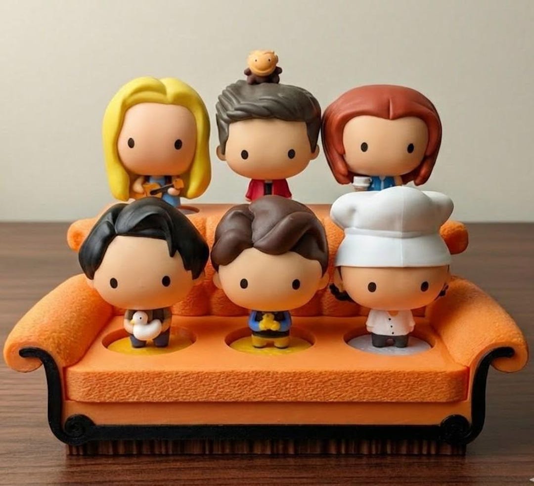 Beautiful Perk Rack 3D Printed Friends Sofa Stand - Display Rack for Mcdonald's Friends ...