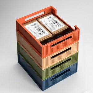 Modular Stackable Storage Bin | Fully Compatible with Workstation System Organizer | 3D Printed Maker Storage