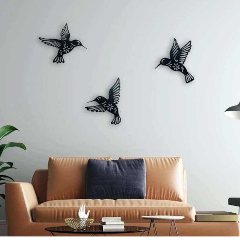 3D Black Bird WC1416 Wall Murals