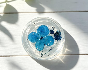 Real Hydrangea Daisy Flower Magnetic Phone Grip, Dried Mushroom Plant Grip,Pressed Kiwi Fruit Phone Holder Accessories, Kindle Magnet Grip