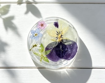 Real Hydrangea Daisy Flower Magnetic Phone Grip, Dried Mushroom Plant Grip,Pressed Kiwi Fruit Phone Holder Accessories, Kindle Magnet Grip