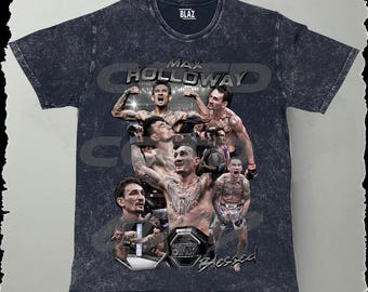 Max Holloway T-Shirt Design: "Blessed" Fighter PNG (Digital File)