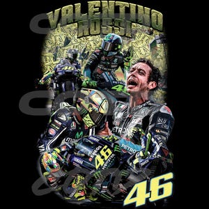 Valentino Rossi Moto GP PNG Design Download 300 dpi, VR46 Design, Motogp design, Motogp t-shirt design, Valentino Rossi T-Shirt design
