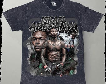 Israel Adesanya Bootleg T-Shirt Design: UFC Fighter PNG (Digital Download)