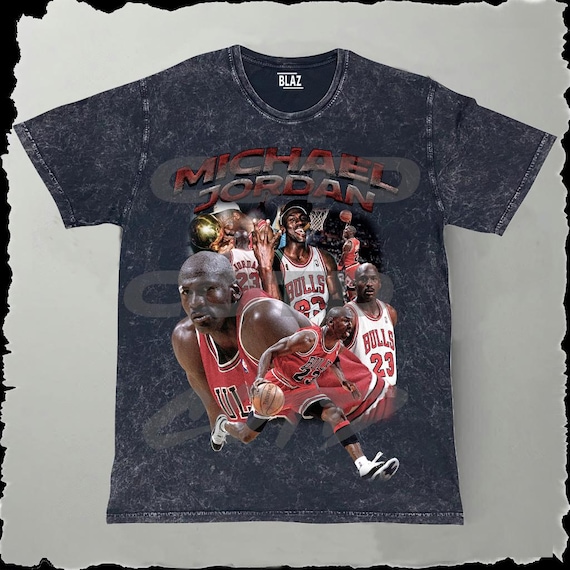Michael Jordan Basketball T-Shirt Design: 90s Rap Tee (PNG, 300 DPI)