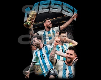 Camiseta pirata de Lionel Messi en formato PNG: Diseño de fútbol (Descarga instantánea)
