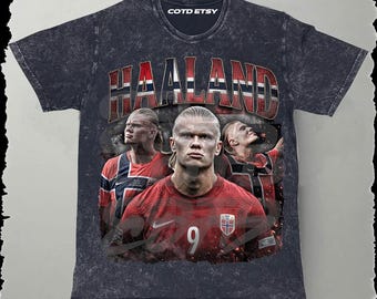 Erling Haaland Bootleg T-Shirt PNG: Football Design (Instant Download) World Cup 2026 Norway