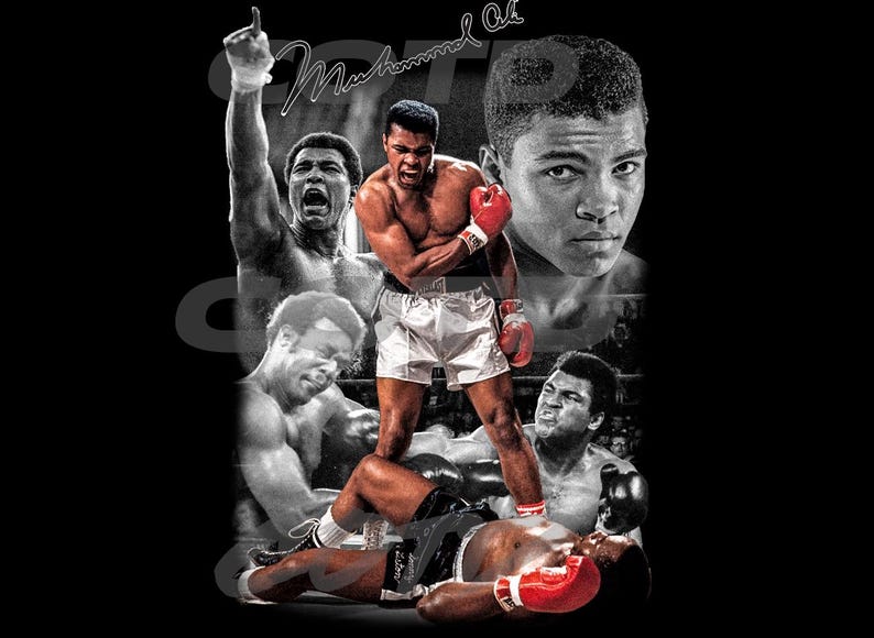 Ali Collage Muhammad Ali Boxing PNG | High-resolution Digital Art (300 DPI) - Etsy