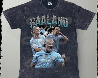 Erling Haaland Bootleg T-Shirt PNG: Football Design (Instant Download)
