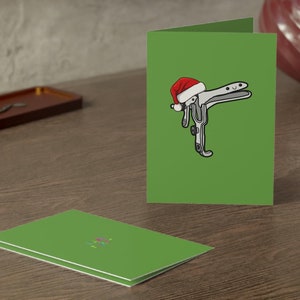 Tarjeta de Navidad para ginecólogo, tarjetas de felicitación, residente de ginecología, enfermera, atención médica femenina, Navidad espectacular, regalo para estudiantes de medicina