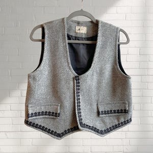 The Scholar Vest , charcoal grey Vest, Vintage-style,  unisex outerwear