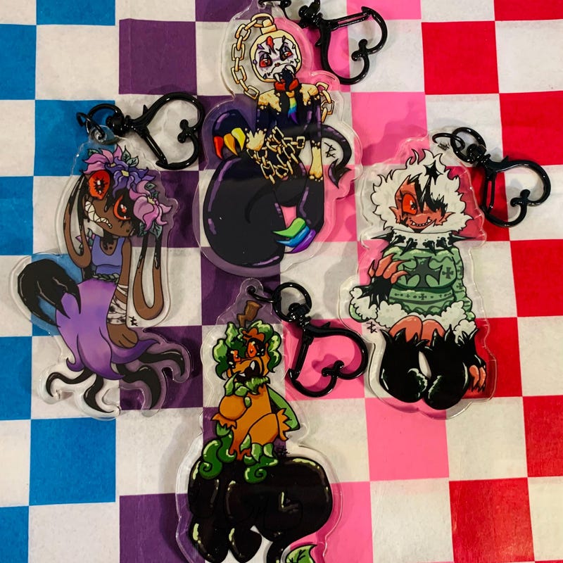 Dandy World Keychain - Etsy