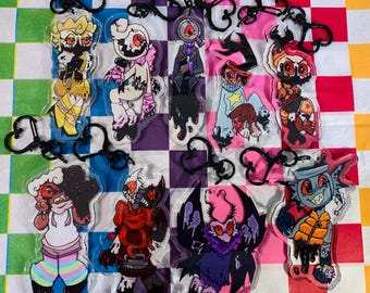 Dandy’s world inspired twisted keychains, wave 2!