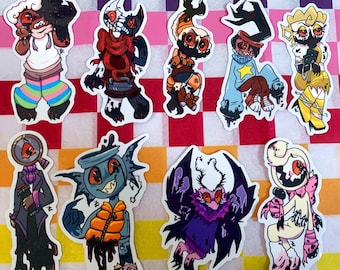 Dandy’s world inspired twisted stickers! set 2