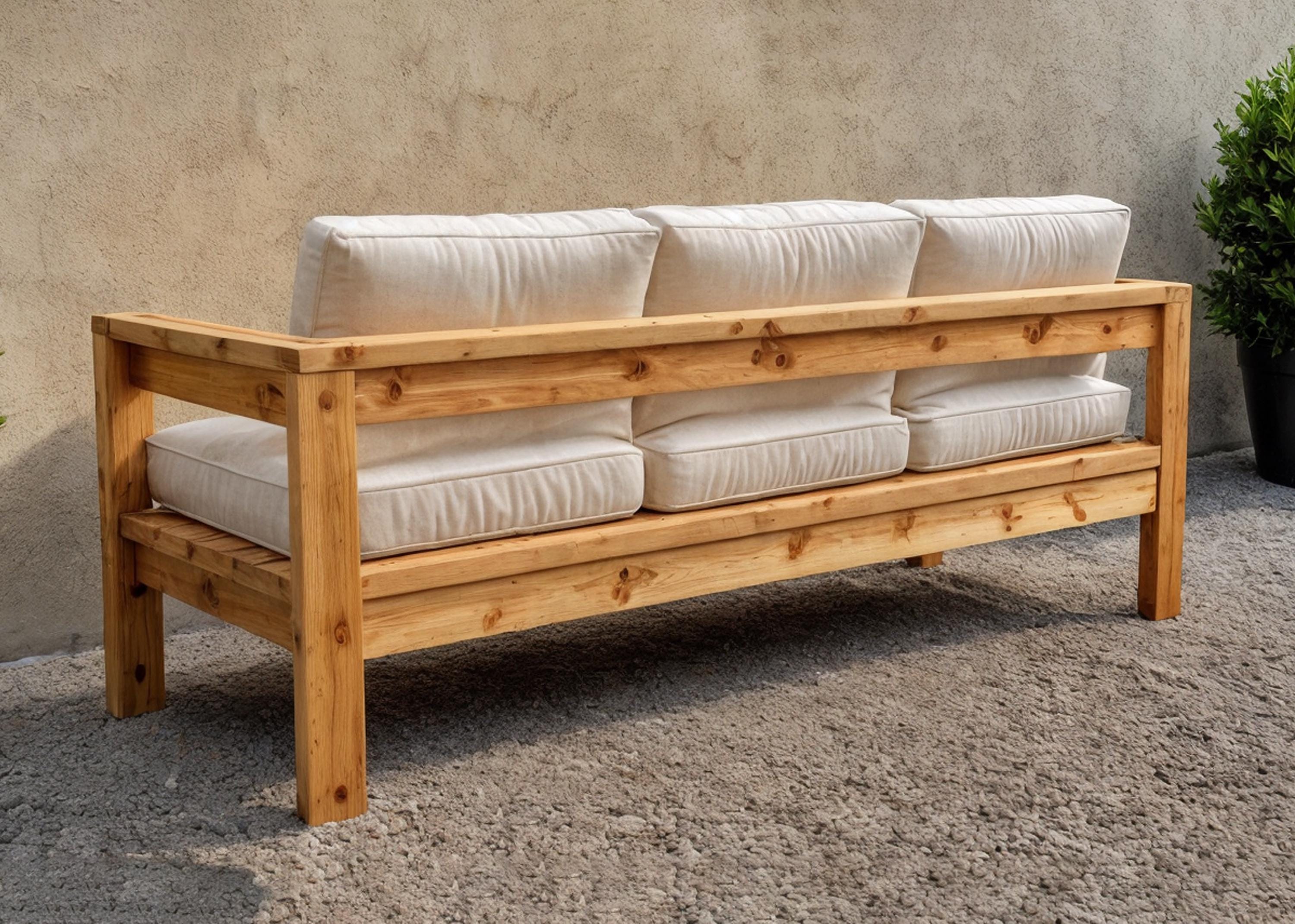DIY Wooden Outdoor Sofa Build Plan, Woodworking Plans, Patio Furniture ...