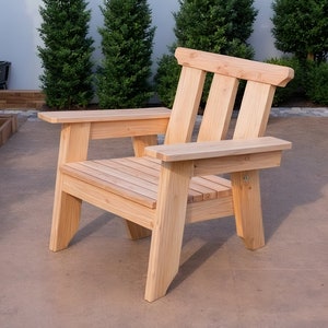 Planos de construcción de sillas Adirondack modernas, planos de sillas de patio (hágalo usted mismo), instrucciones completas paso a paso, planos de construcción en PDF