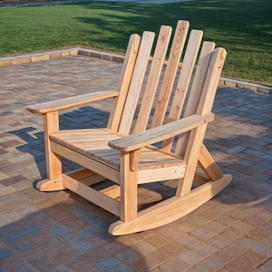 DIY Adirondack Rocker Chair Build Plan (Digital Download)