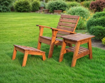 DIY Gartenstuhl Set Plan: Terrassenmöbel aus Holz (PDF Download)