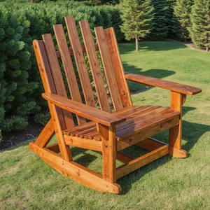 Adirondack Rocker Chair Build Plan: DIY Woodworking (Digital Download)